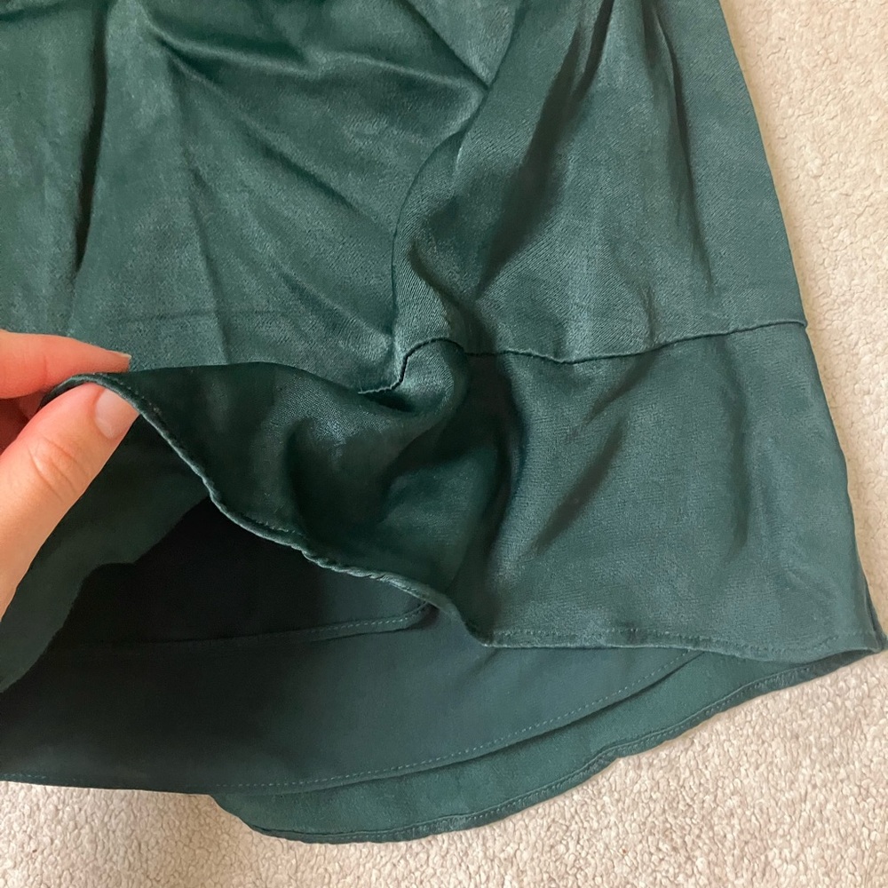NWOT Aritzia Little Moon+ Honeysuckle Long Sleeve Dress, Green, Small - Picture 7 of 7